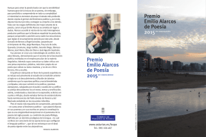 Premio Emilio Alarcos de Poesía Premio Emilio Alarcos de Poesía