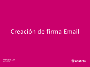 Creación de firma Email