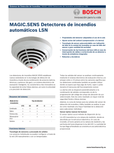 MAGIC.SENS Detectores de incendios automáticos LSN