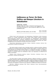 On State Politics and Basque Literature in Globalization