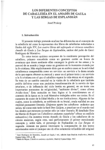 Page 1 Los DIFERENTES CONCEPTos DE CABALLERIA EN EL