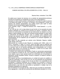 Campos, Ana M. y Otros c/Empresa de Ferrocarriles Argentinos