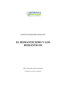 el romanticismo y los románticos