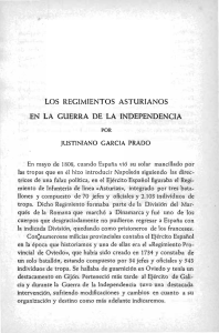 los regimientos asturianos en la guerra de la independencia