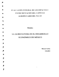 La Agricultura en el Desarrollo Económico de México