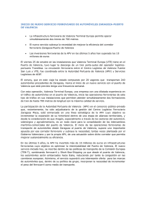 INICIO DE NUEVO SERVICIO FERROVIARIO DE AUTOMÓVILES