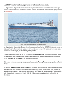La OROP mantiene a buque peruano en la lista de barcos pirata