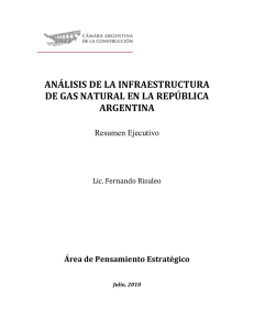 análisis de la infraestructura de gas natural en la república argentina