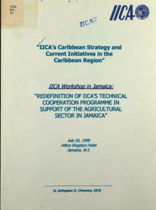 Page 1 Page 2 Page 3 ÁIICA`s Caribbean Strategy and Current