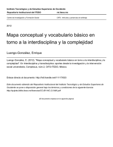 Mapa conceptual y vocabulario básico en torno a la - ReI