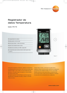 Registrador de datos Temperatura