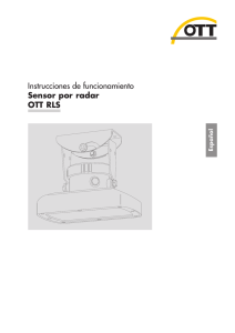 Instrucciones de funcionamiento Sensor por radar OTT RLS