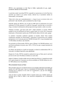 PDVSA cesa operaciones en isla Puná al fallar exploración de gas