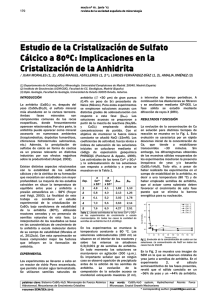 Estudio de la Cristalización de Sulfato Cálcico a 80ºC: Implicaciones