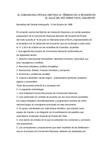 03106 COMUNICADO OFICIAL EMITIDO AL TÉRMINO DE LA