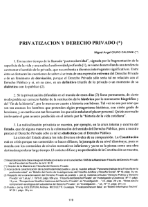 PRIVATIZACÍON Y DERECHO PRIVADO