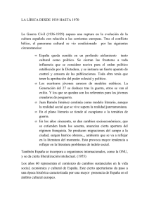 Lírica desde 1939 hasta 1970 - Congregación La Presentación de