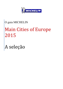 O guia MICHELIN Main Cities of Europe 2015