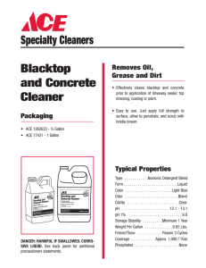 Specialty Cleaners Blacktop and Concrete Cleaner