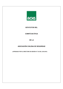 Estatutos Comité de Ética de la ACHS actualizado