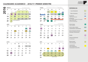 Calendario Académico 2016 - 2017