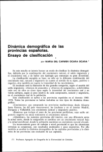 Dinámica demográfica de las provincias españolas. Ensayo