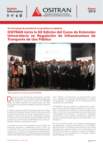OSITRAN inicia la XII Edición del Curso de Extensión Universitaria