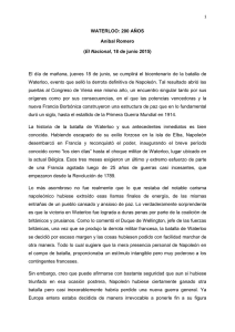WATERLOO: 200 AÑOS Aníbal Romero (El Nacional, 18 de junio