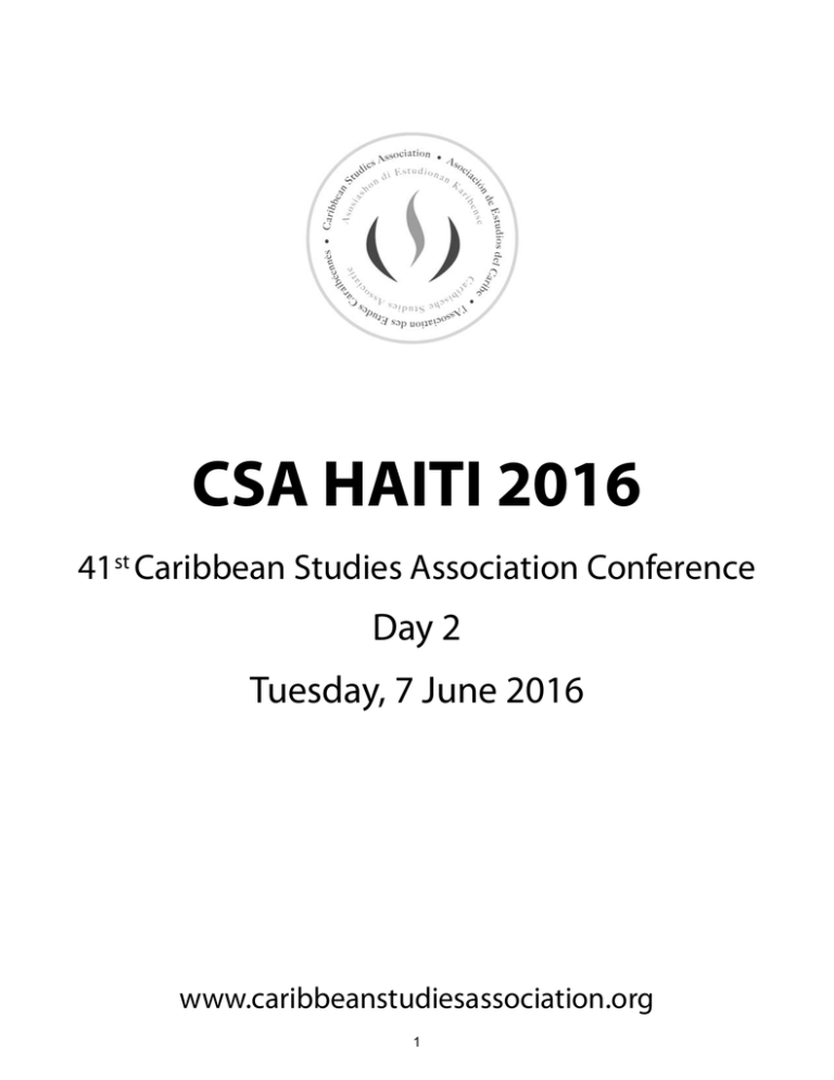 CSA HAITI 2016 Caribbean Studies Association