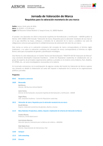 Jornada de Valoración de Marca - Oficina Española de Patentes y