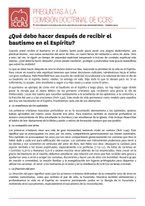 ¿Que debo hacer después de recibir el bautismo en el Espíritu?