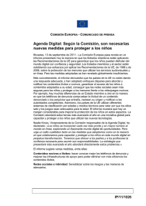 Agenda Digital: Según la Comisión, son necesarias nuevas