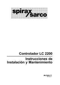 Controlador de nivel LC2200 Instrucciones de