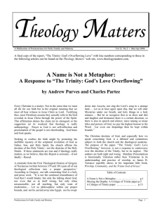 Mar/Apr 2006 Theology Matters