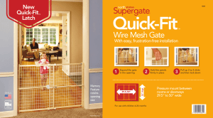 4664 Quick-Fit Wire Mesh Gate frntR4