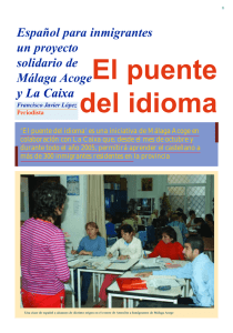 Español para inmigrantes un proyecto solidario de Málaga Acoge y