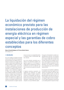 La liquidación del régimen económico previsto para las