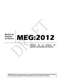 Modelo de Equidad de Género (MEG:2012
