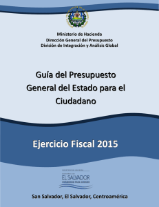 Guia del Presupuesto General del Estado para el Ciudadano 2015
