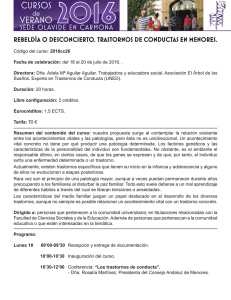 Rebeld&iacute;a o desconcierto: trastornos de conductas en menores