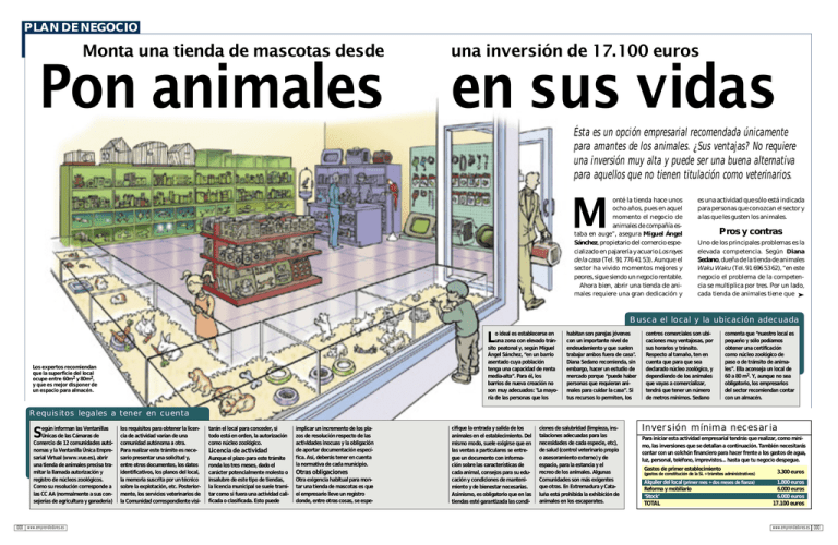 Plan de negocio Tienda de Mascotas