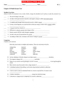 electricity multiple format worksheet 1