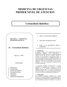 Cetoacidosis diabetica - Secretaría de Salud del Estado de México