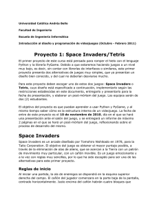 Proyecto 1 term201121: Space Invaders/Tetris
