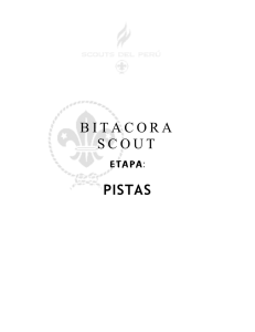 BITACORA SCOUT PISTAS