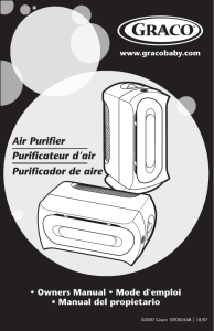 Air Purifier Purificateur d`air Purificador de aire