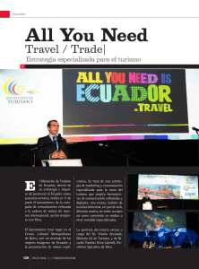 All You Need is Ecuador Travel / Trade
