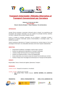 Transport Intermodal i Mètodes Alternatius al Transport