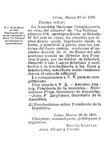 R. L. 26 de Marzo de 1885. Disponiendo que queda suprimido el