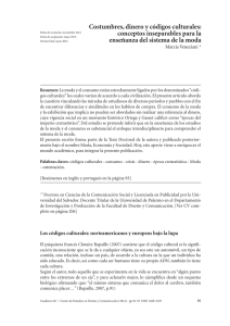 Costumbres, dinero y códigos culturales: conceptos inseparables